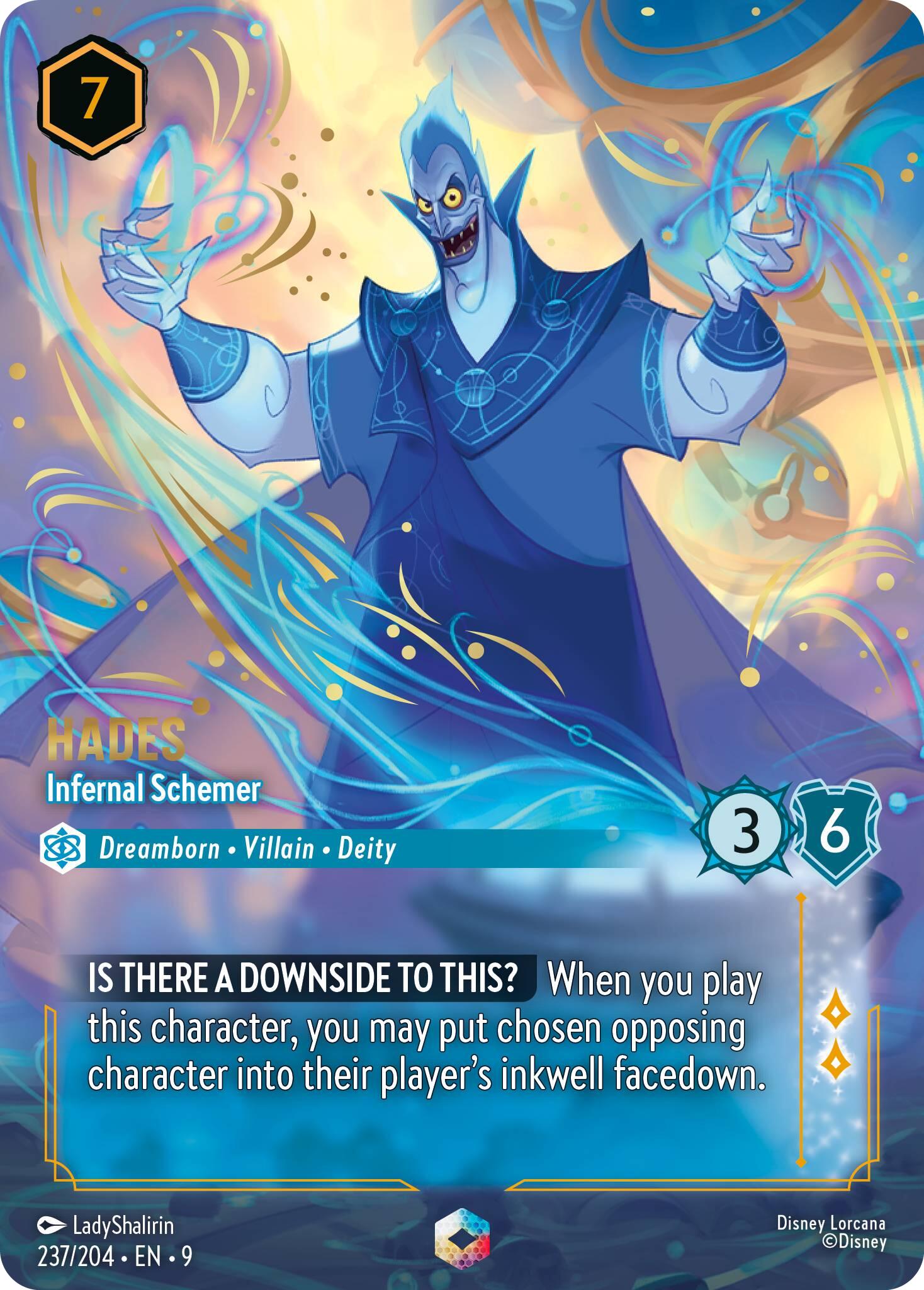 Hades - Infernal Schemer (Enchanted) (237/204) [Fabled] | Good Games North