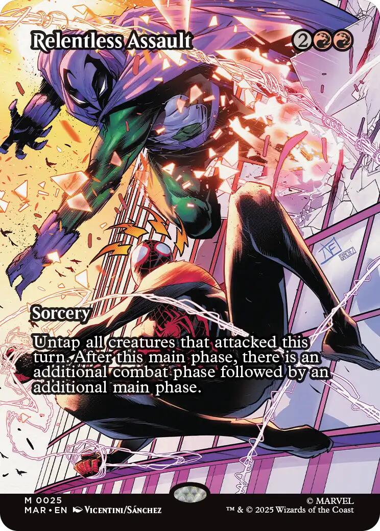 Relentless Assault (Borderless) [Marvel's Spider-Man: Eternal-Legal] | Good Games North