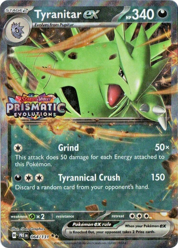 Tyranitar ex (064/131) (Prismatic Evolutions Stamp) [Miscellaneous Cards] | Good Games North