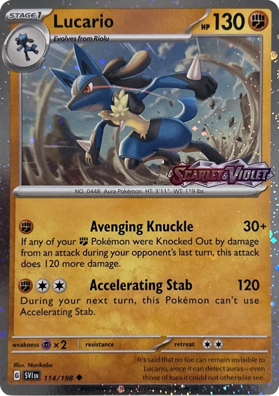 Lucario (114/198) (Scarely & Violet Stamp) [Miscellaneous Cards] | Good Games North