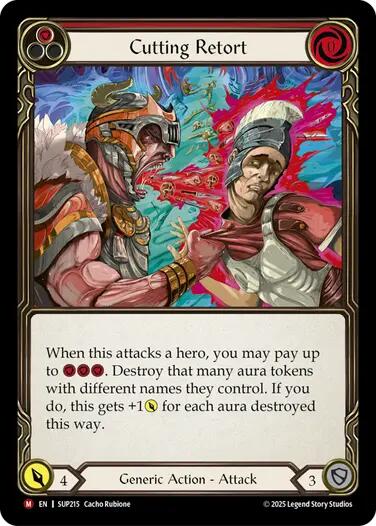 Cutting Retort [SUP215] (Super Slam)  Rainbow Foil | Good Games North