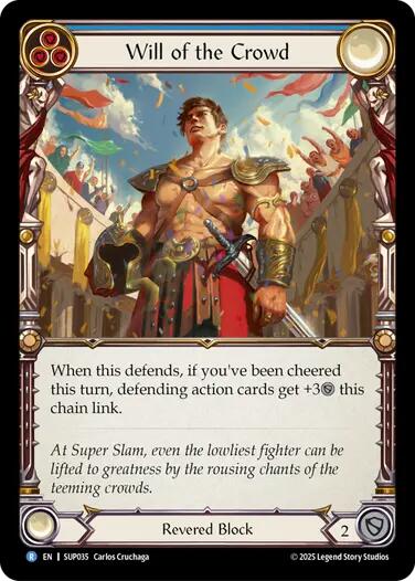 Will of the Crowd [SUP035] (Super Slam)  Rainbow Foil | Good Games North
