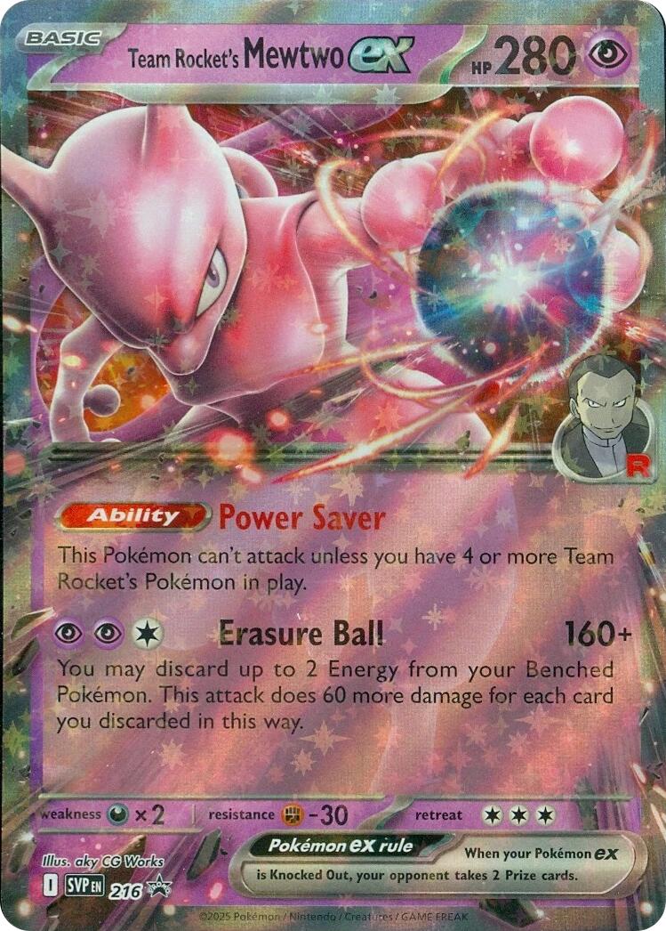 Team Rocket's Mewtwo ex (216) [Scarlet & Violet: Black Star Promos] | Good Games North