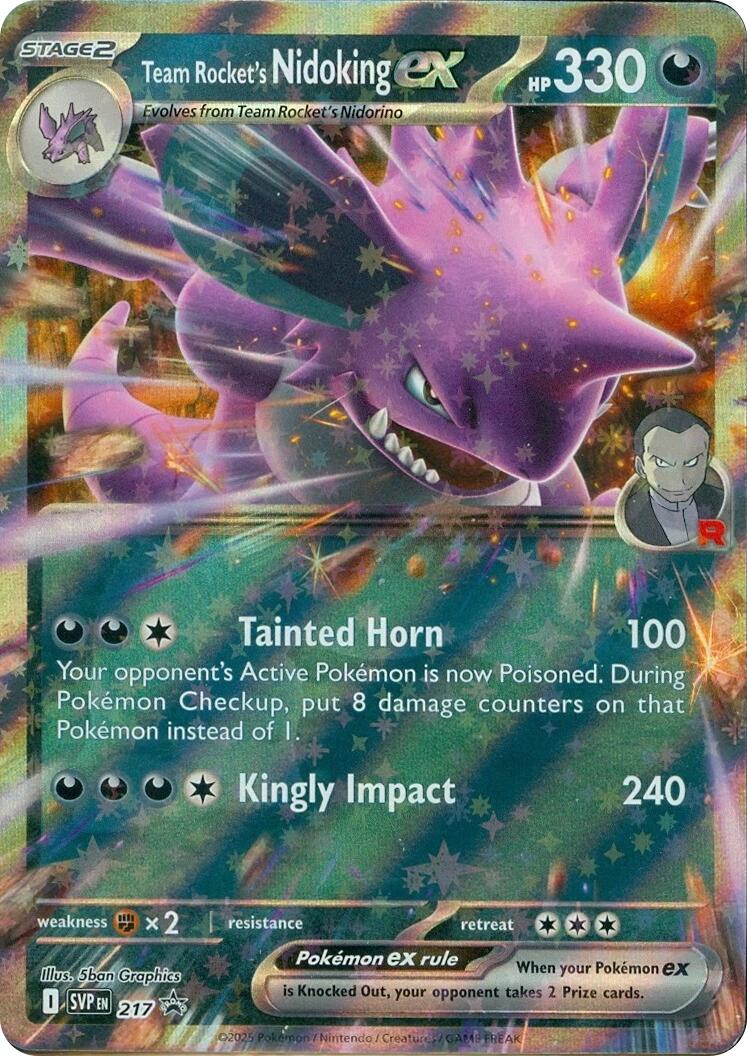 Team Rocket's Nidoking ex (217) [Scarlet & Violet: Black Star Promos] | Good Games North