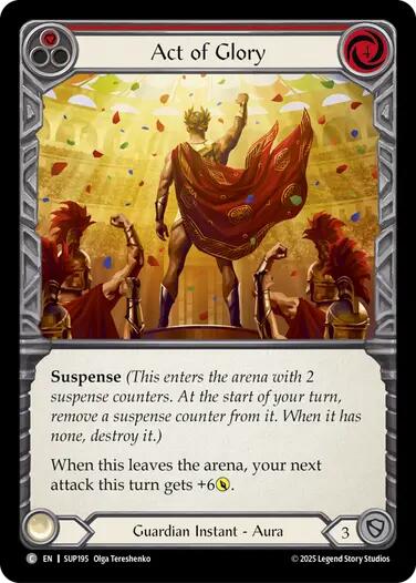 Act of Glory (Red) [SUP195] (Super Slam) | Good Games North