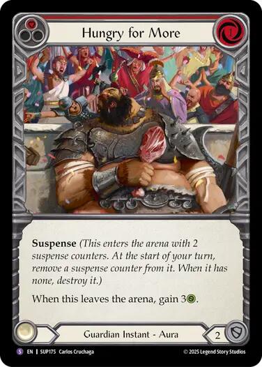 Hungry for More [SUP175] (Super Slam)  Rainbow Foil | Good Games North
