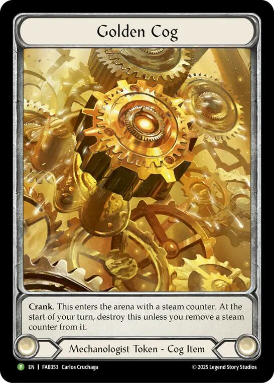 Golden Cog (FAB353) [FAB353] (Promo)  Cold Foil | Good Games North