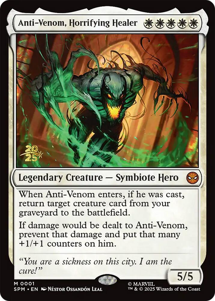 Anti-Venom, Horrifying Healer [Marvel's Spider-Man Prerelease Promos] | Good Games North