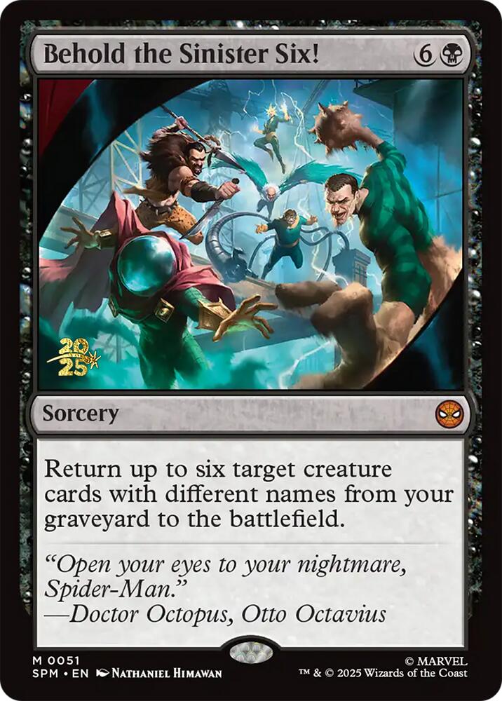 Behold the Sinister Six! [Marvel's Spider-Man Prerelease Promos] | Good Games North