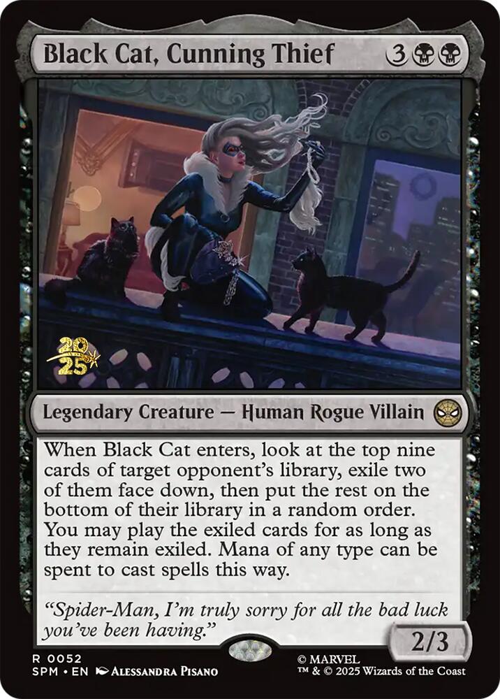 Black Cat, Cunning Thief [Marvel's Spider-Man Prerelease Promos] | Good Games North