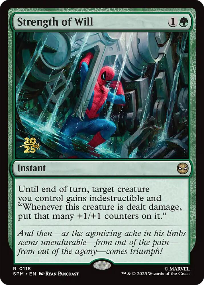 Strength of Will [Marvel's Spider-Man Prerelease Promos] | Good Games North
