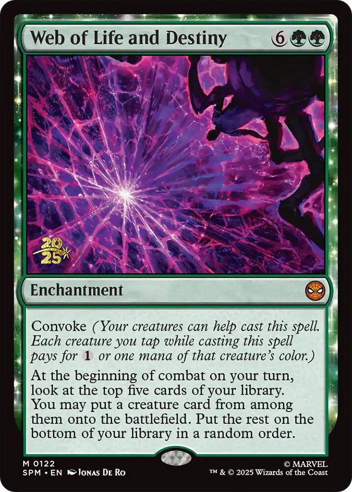 Web of Life and Destiny [Marvel's Spider-Man Prerelease Promos] | Good Games North