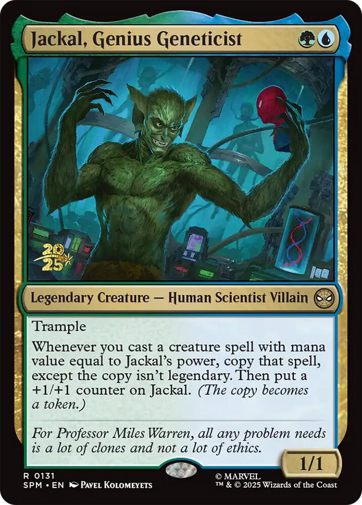Jackal, Genius Geneticist [Marvel's Spider-Man Prerelease Promos] | Good Games North