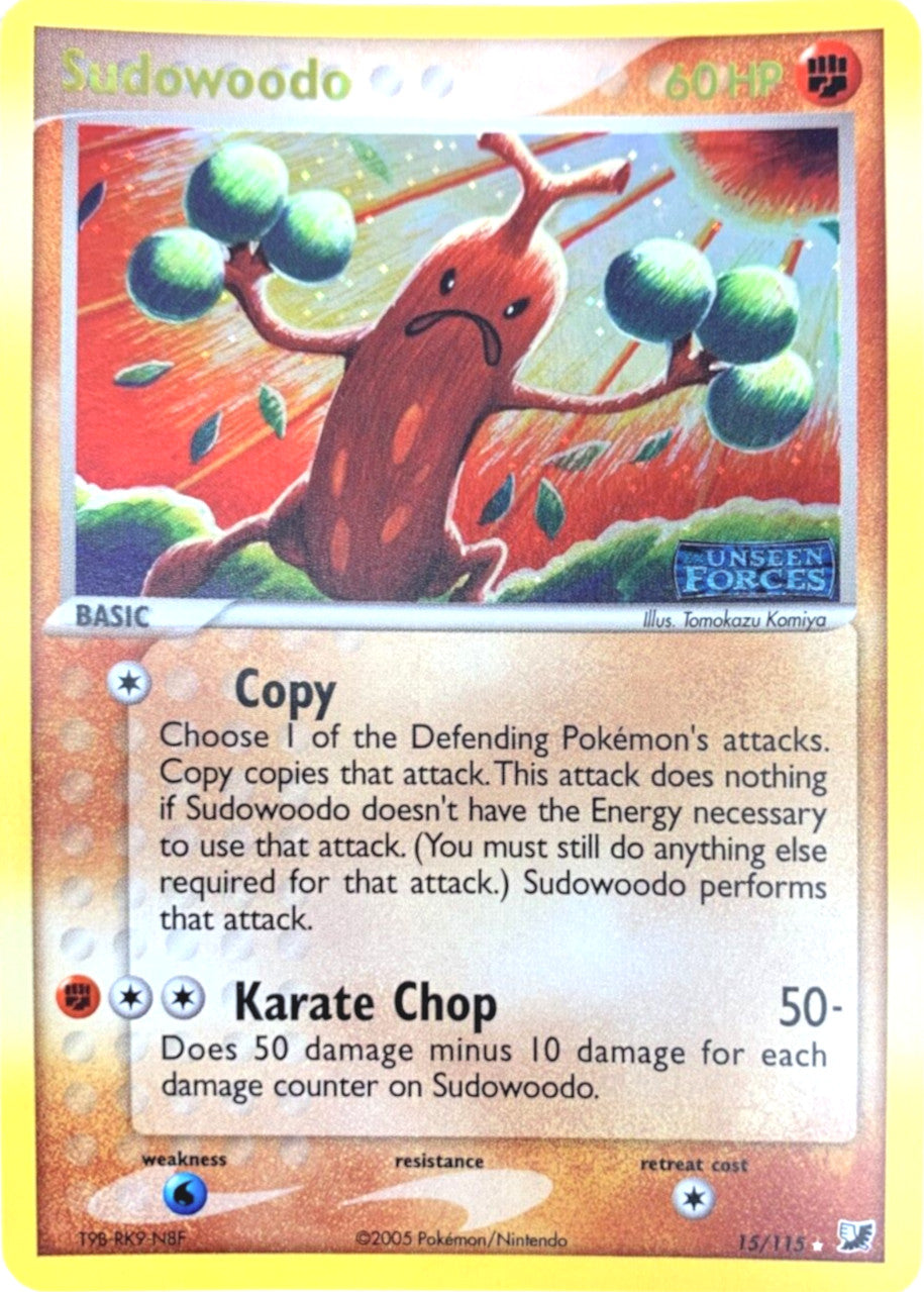 Sudowoodo (15/115) (Stamped) [EX: Unseen Forces] | Good Games North
