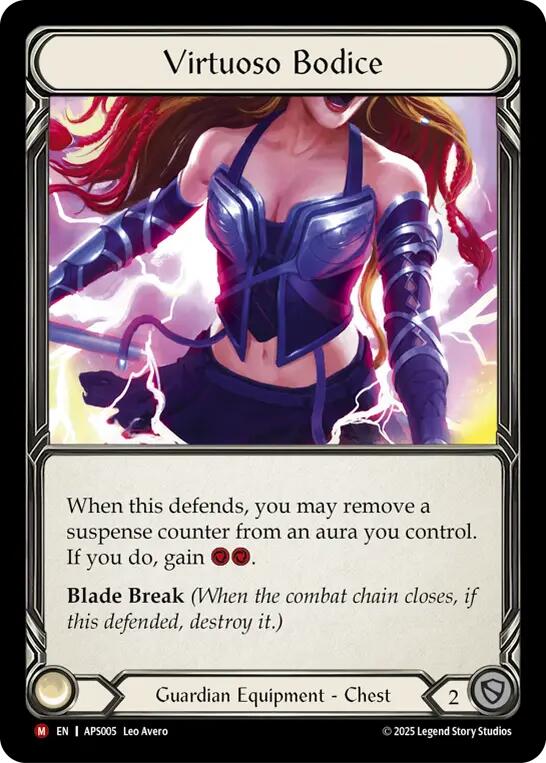 Virtuoso Bodice [APS005] (Armory Deck: Pleiades)  Rainbow Foil | Good Games North