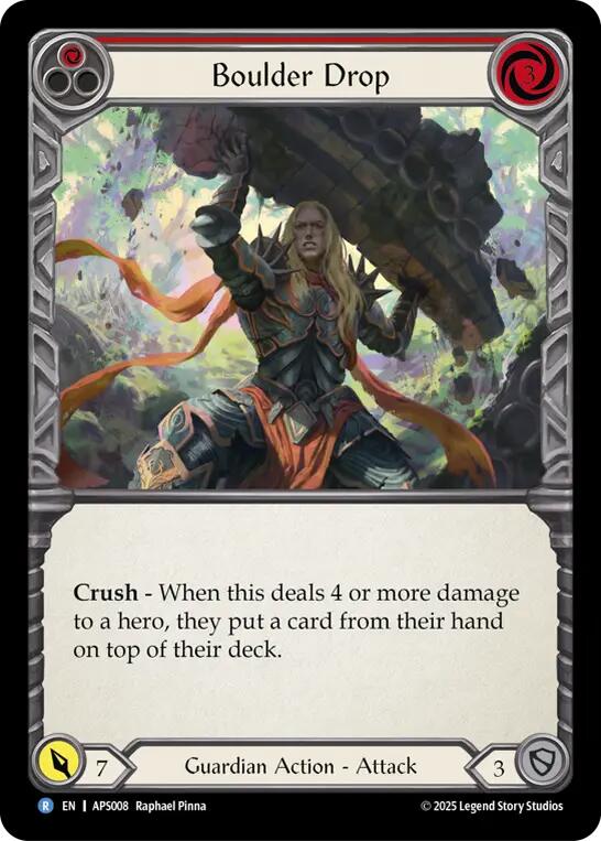 Boulder Drop (Red) [APS008] (Armory Deck: Pleiades) | Good Games North