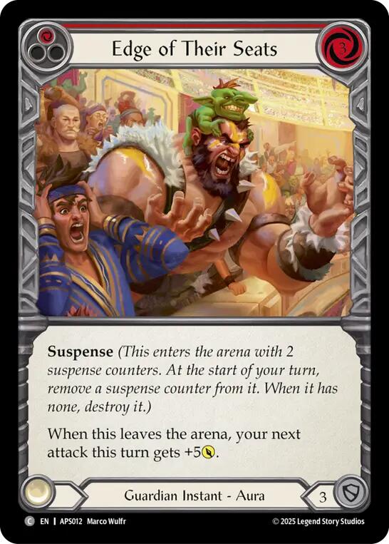 Edge of Their Seats (Red) [APS012] (Armory Deck: Pleiades) | Good Games North
