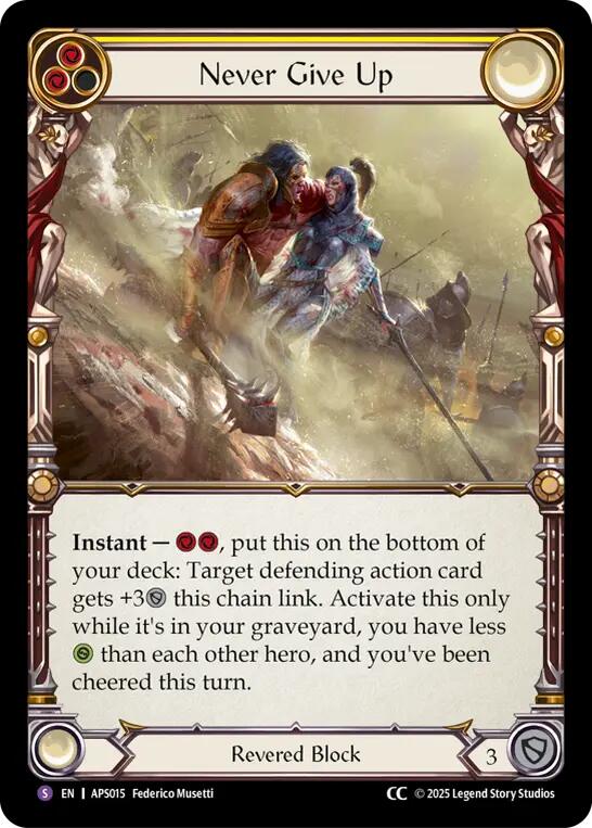 Never Give Up [ASP015] (Armory Deck: Pleiades) | Good Games North