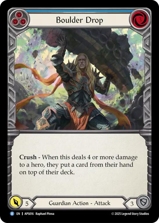 Boulder Drop (Blue) [APS016] (Armory Deck: Pleiades) | Good Games North