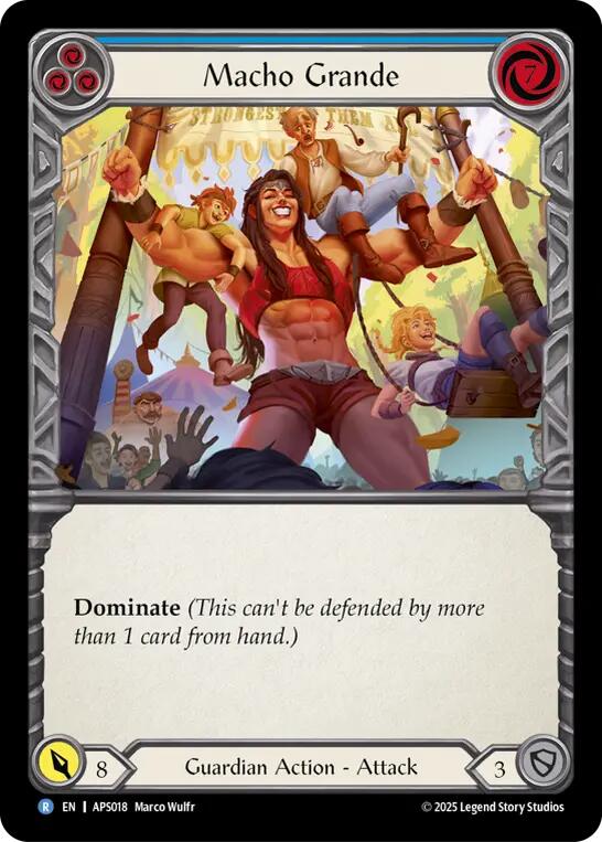 Macho Grande (Blue) [APS018] (Armory Deck: Pleiades) | Good Games North