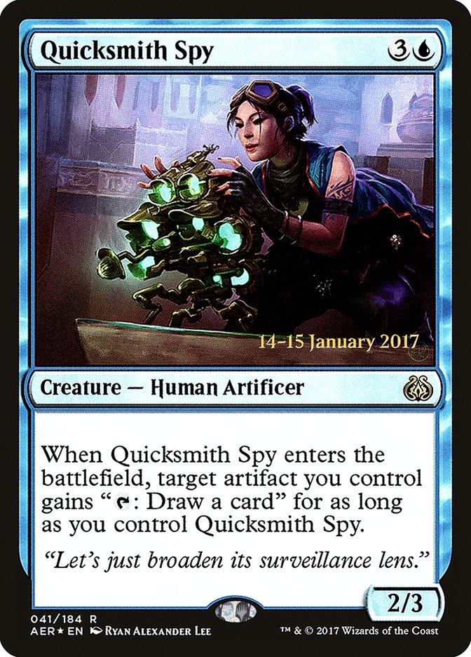 Quicksmith Spy [Aether Revolt Prerelease Promos] | Good Games North