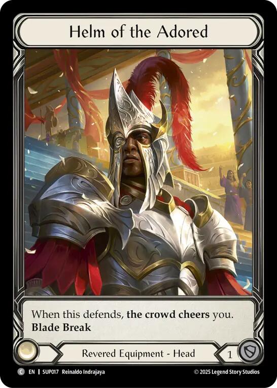 Helm of the Adored (Extended Art Cold Foil) [SUP017] (Super Slam)  Cold Foil | Good Games North