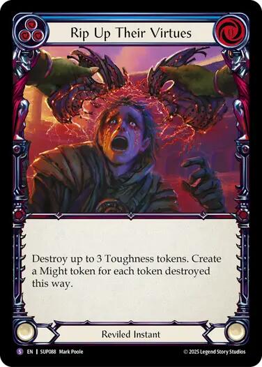 Rip Up Their Virtues [SUP088] (Super Slam)  Rainbow Foil | Good Games North