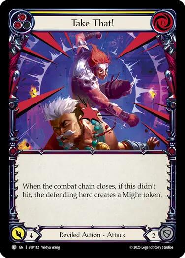 Take That! (Yellow) [SUP112] (Super Slam)  Rainbow Foil | Good Games North