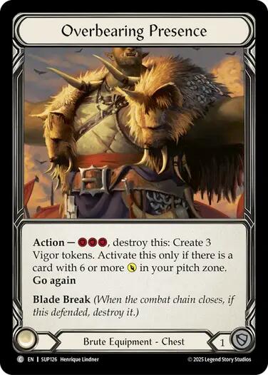 Overbearing Presence (Cold Foil) [SUP126] (Super Slam)  Cold Foil | Good Games North