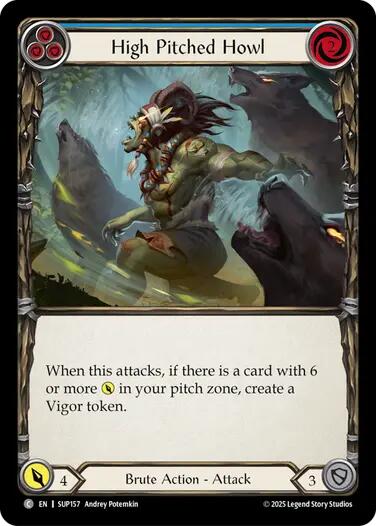 High Pitched Howl (Blue) [SUP157] (Super Slam)  Rainbow Foil | Good Games North