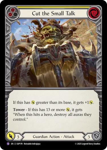 Cut the Small Talk [SUP174] (Super Slam)  Rainbow Foil | Good Games North