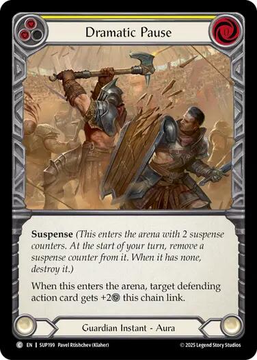 Dramatic Pause (Yellow) [SUP199] (Super Slam)  Rainbow Foil | Good Games North