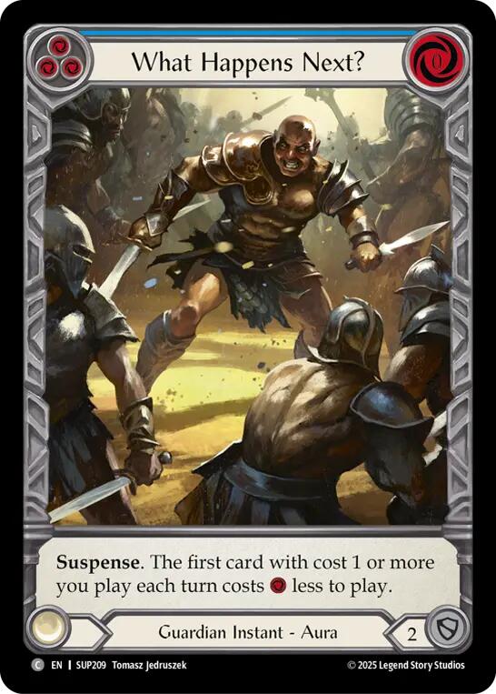 What Happens Next? (Extended Art Cold Foil) [SUP209] (Super Slam)  Cold Foil | Good Games North