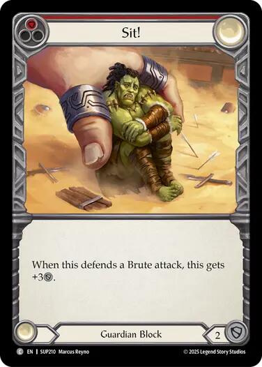 Sit! [SUP210] (Super Slam)  Rainbow Foil | Good Games North