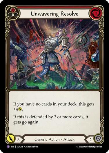 Unwavering Resolve [SUP218] (Super Slam)  Rainbow Foil | Good Games North