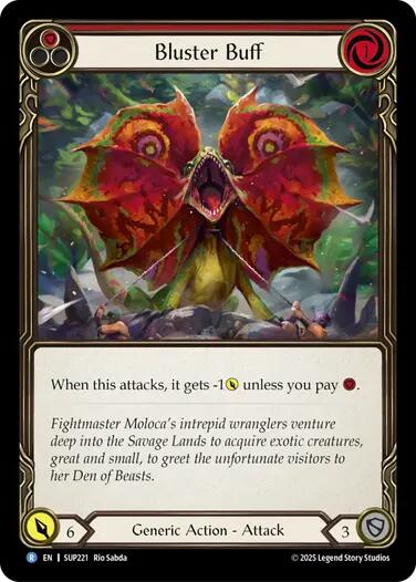 Bluster Buff [SUP221] (Super Slam)  Rainbow Foil | Good Games North