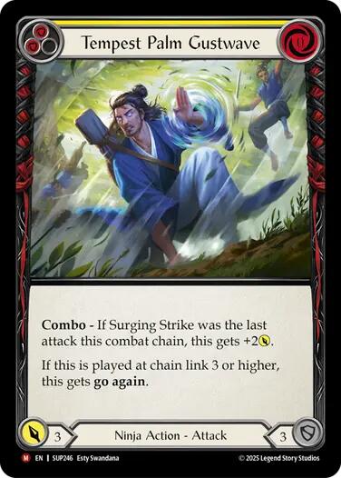 Tempest Palm Gustwave [SUP246] (Super Slam)  Rainbow Foil | Good Games North