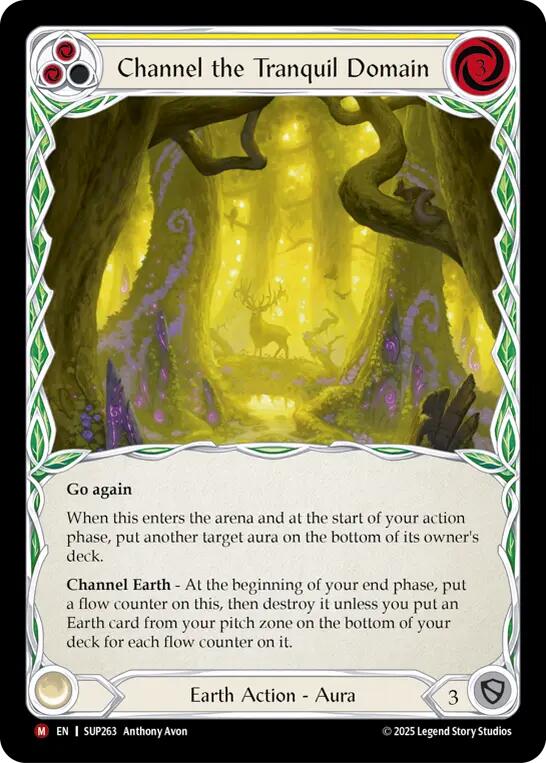 Channel the Tranquil Domain (Extended Art Cold Foil) [SUP263] (Super Slam)  Cold Foil | Good Games North