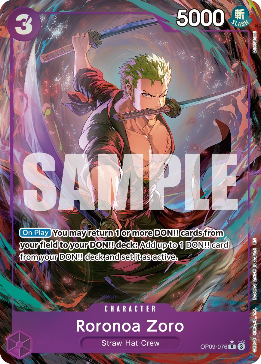 Roronoa Zoro (OP09-076) (Alternate Art) [Premium Booster -The Best- Vol. 2] | Good Games North