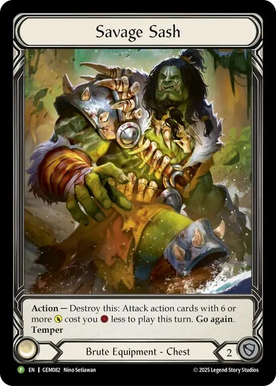 Savage Sash [GEM082] (GEM Pack 3)  Rainbow Foil | Good Games North
