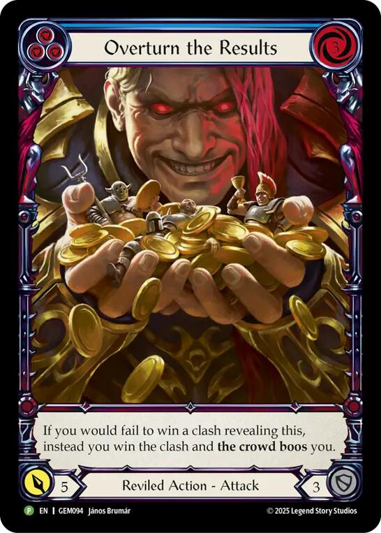 Overturn the Results [GEM094] (GEM Pack 3)  Rainbow Foil | Good Games North