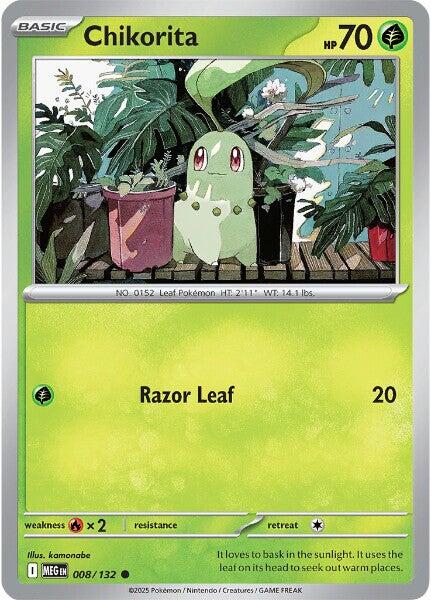 Chikorita (008/132) [Mega Evolutions: Base Set] | Good Games North