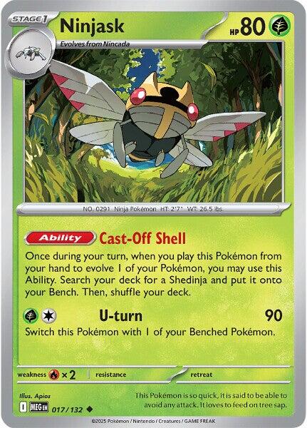 Ninjask (017/132) [Mega Evolutions: Base Set] | Good Games North