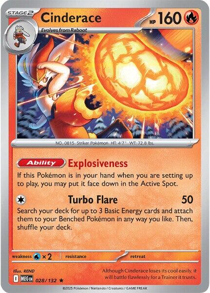 Cinderace (028/132) [Mega Evolutions: Base Set] | Good Games North