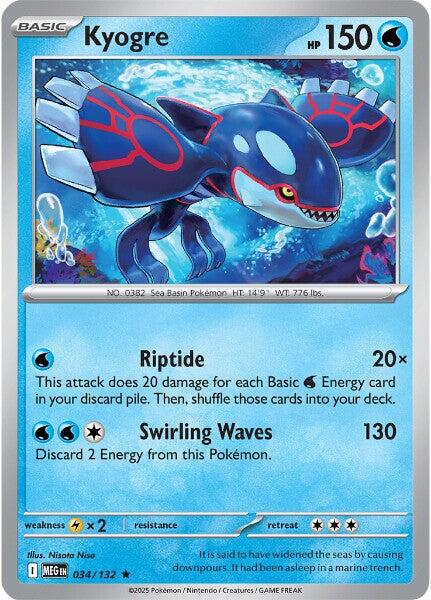 Kyogre (034/132) [Mega Evolutions: Base Set] | Good Games North