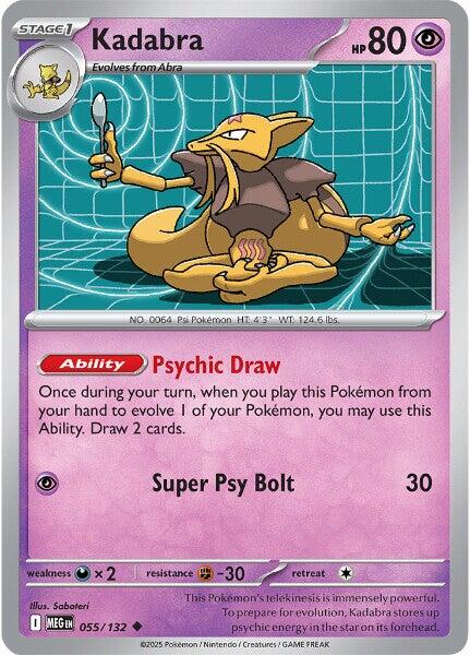 Kadabra (055/132) [Mega Evolutions: Base Set] | Good Games North