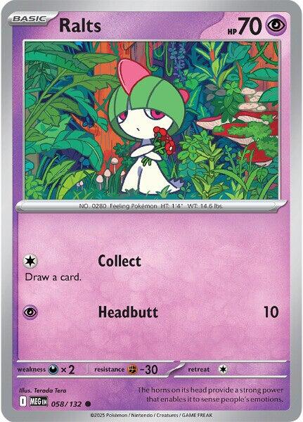 Ralts (058/132) [Mega Evolutions: Base Set] | Good Games North