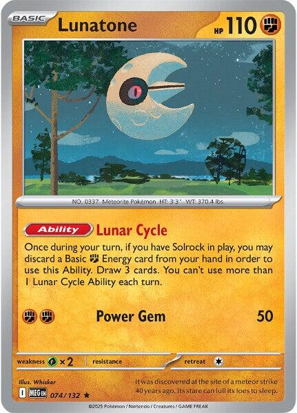 Lunatone (074/132) [Mega Evolutions: Base Set] | Good Games North