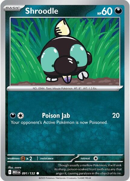 Shroodle (091/132) [Mega Evolutions: Base Set] | Good Games North