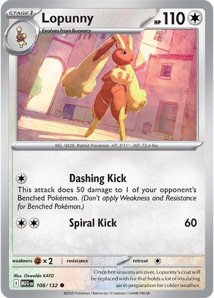 Lopunny (108/132) [Mega Evolution: Base Set] | Good Games North
